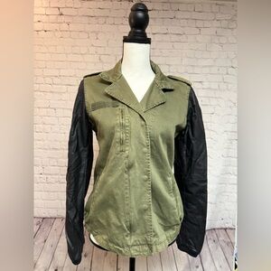 Zara Olive and Black Utility Jacket